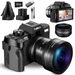 NBD Compact Digital Photography Camera, 48MP Camcorder,16X Digital Zoom Camera