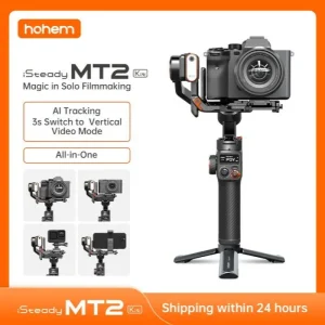 Hohem Gimbal MT2 3-Axis Handheld Stabilizer with AI Tracker for Mirrorless Camera