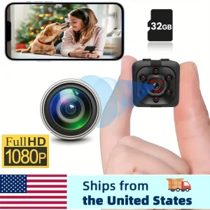 XBIBI Mini Portable Full HD Security Camer for Indoor/outdoor Surveillance
