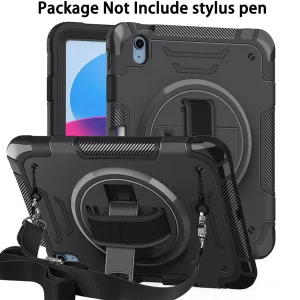 FOR iPad 10.9 inch 3-in-1 Protective Case with Swivel Stand and Shoulder strap