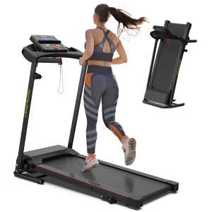 Electric Treadmill for Home with Incline and Heart Rate Sensor