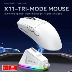 ATTACK SHARK X11 Wireless Gaming Mouse with RGB Backlight Charging,