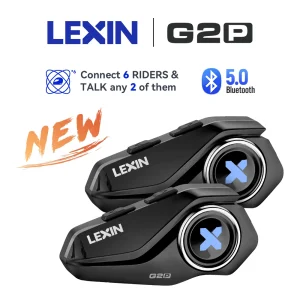 Lexin G2P Motorcycle Intercom Helmet Bluetooth Headsets,